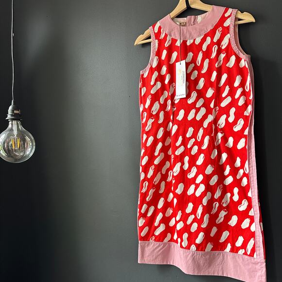 MARNI Girls Gabardine Dotted Shift Dress NEW Size 12Y - Picture 12 of 13